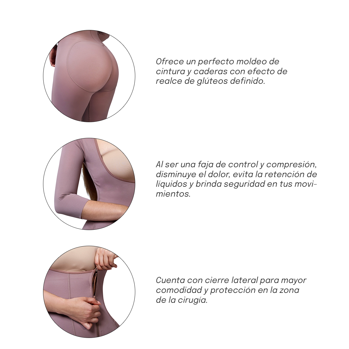 Faja postquirúrgica primera etapa cocoa