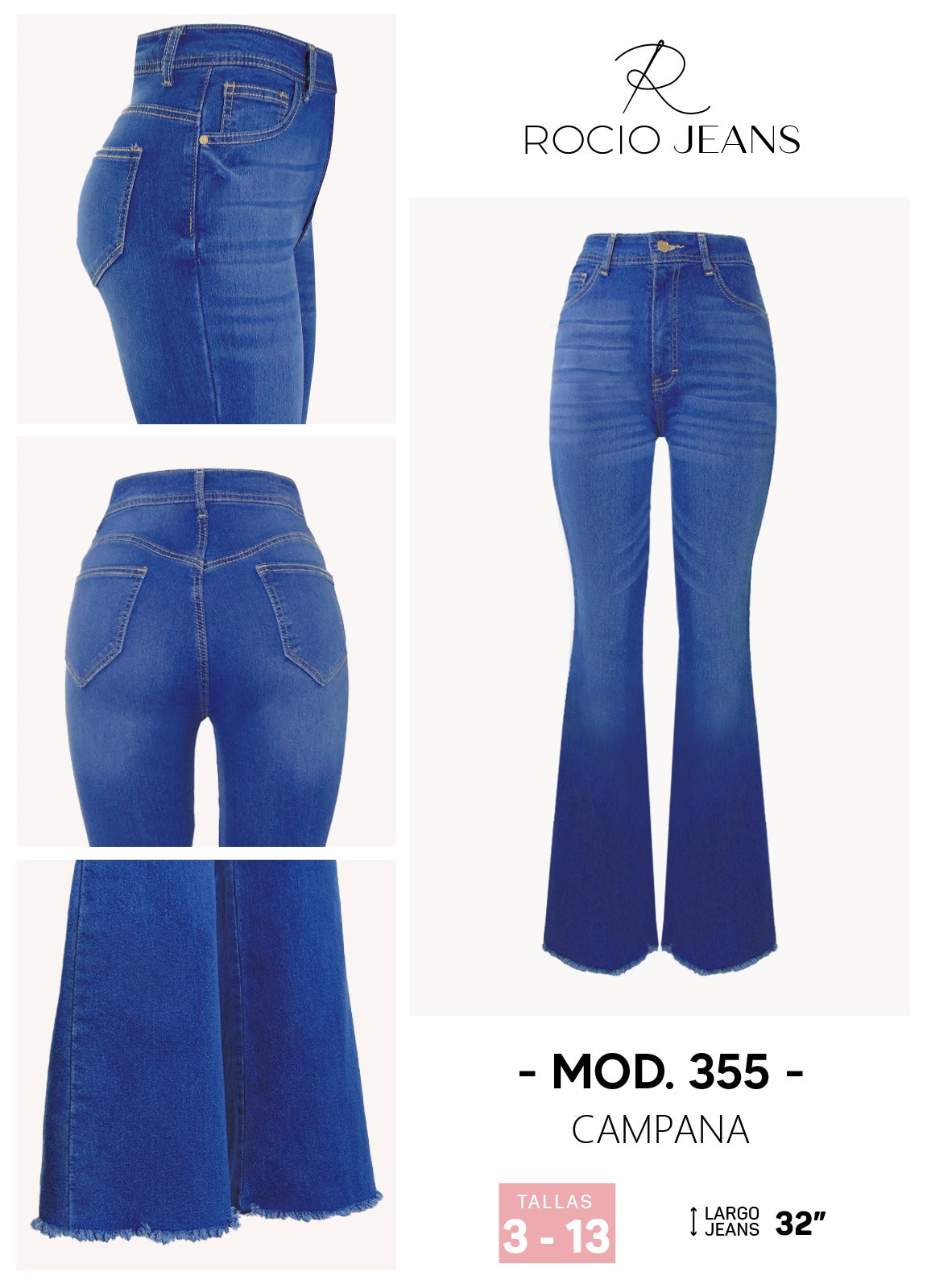 Jeans acampanados Rocio